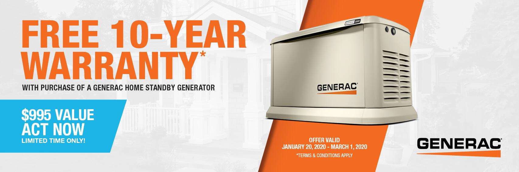 Homestandby Generator Deal | Warranty Offer | Generac Dealer | Sulphur, LA